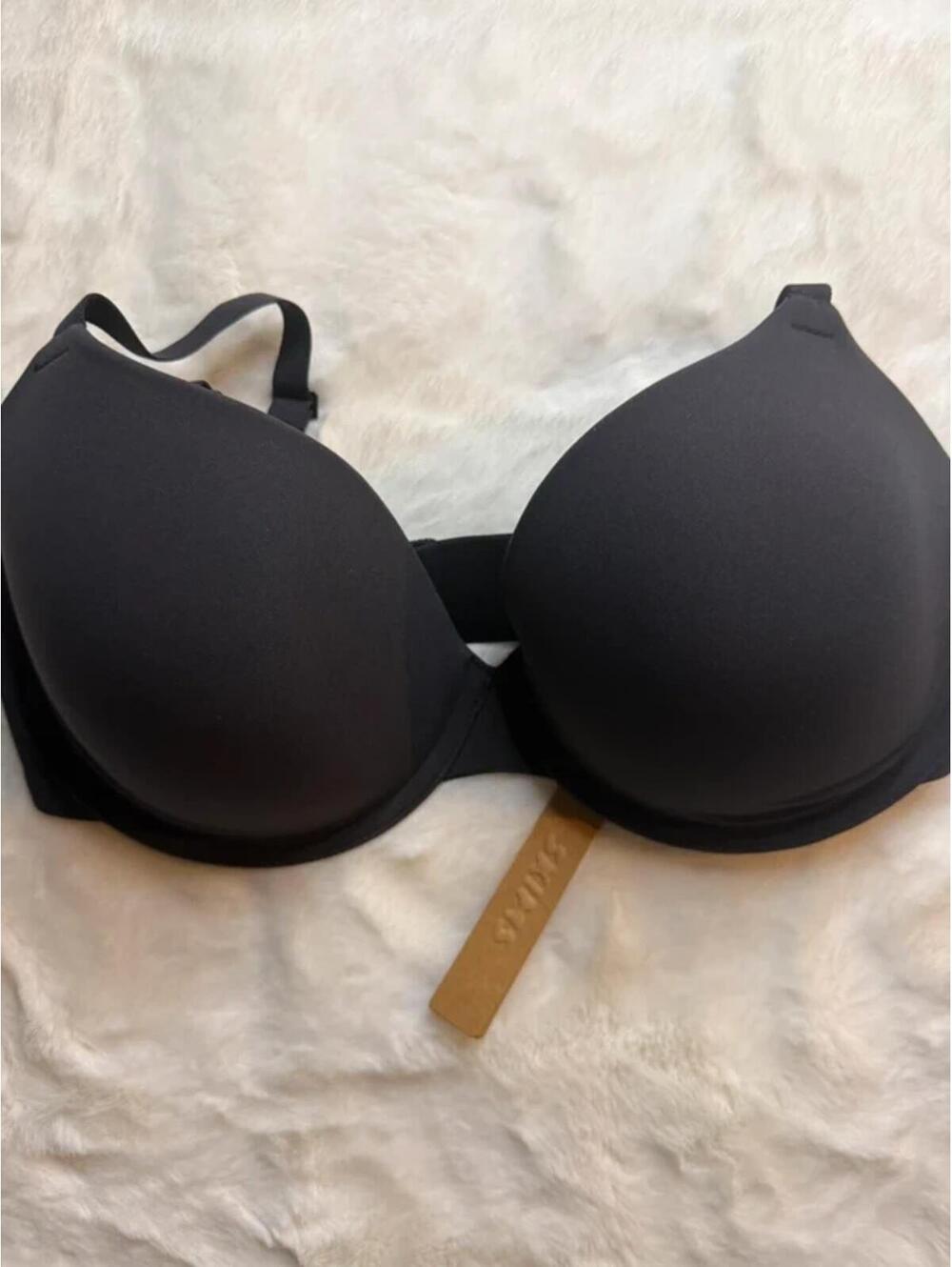 SKIMS Fits Everybody T-Shirt Bra Onyx 34DD NWT